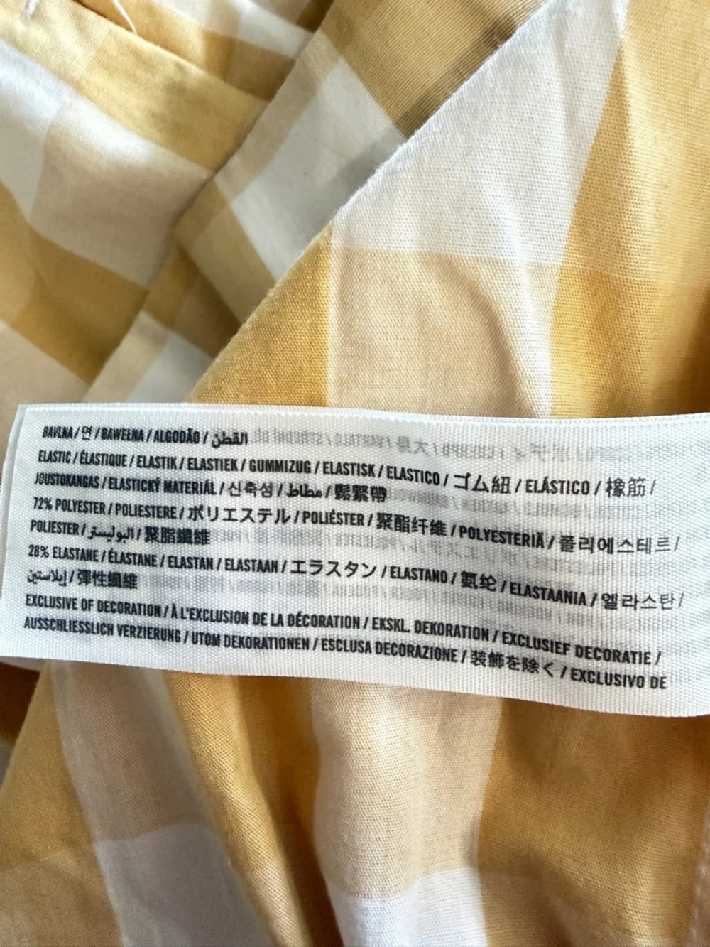 Abercrombie & Fitch Yellow Gingham Ruffle Strap Maxi Dress